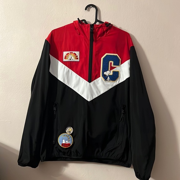 Coach x peanuts men’s embroidered patch logo monogram packable windbreaker NEW - Picture 2 of 11